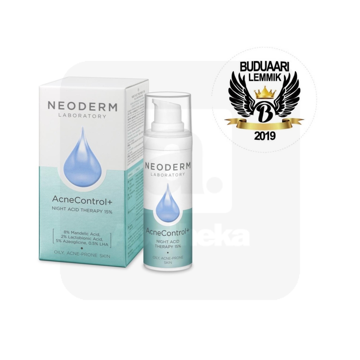 NEODERM ACNECONTROL+ ÖÖSEERUM ACID THERAPY 15% 30ML - Изображение товара