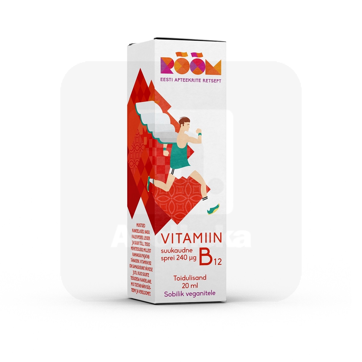 RÕÕM VITAMIIN B12 SUUKAUDNE SPREI 240 MCG 20ML