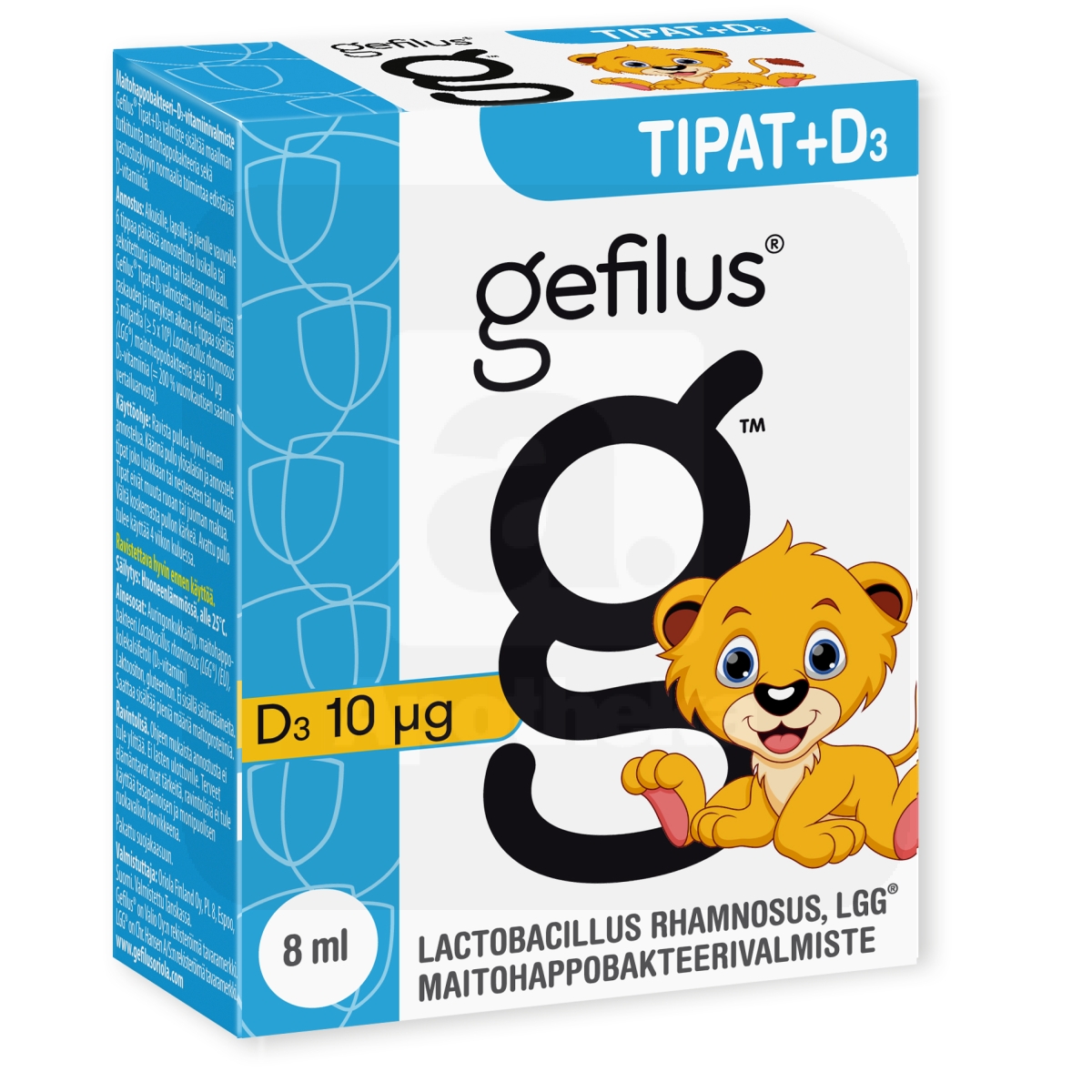 GEFILUS LGG TILGAD +D3 VITAMIIN 8ML - Изображение товара