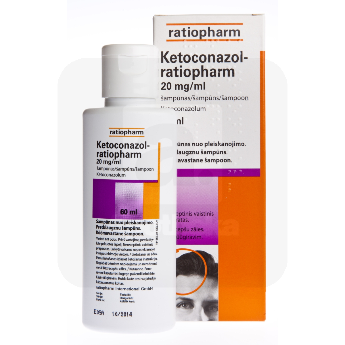 KETOCONAZOL-RATIOPHARM SHAMPOON 20MG/ML 60ML - Изображение товара