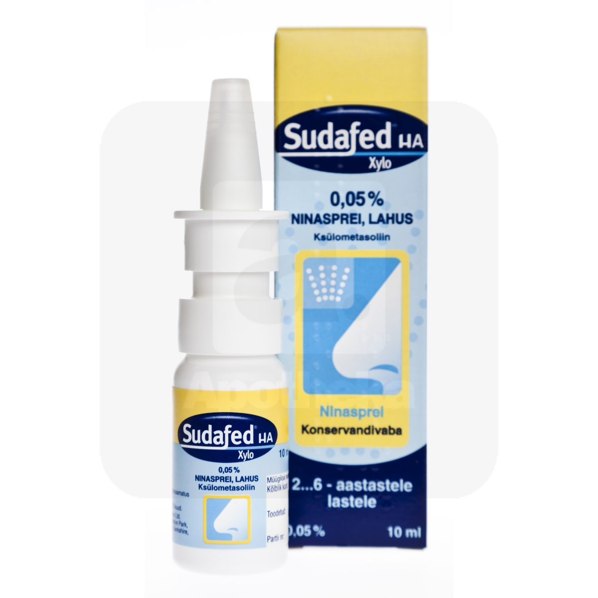 SUDAFED HA XYLO NINASPREI 0,5MG/ML 10ML - Изображение товара