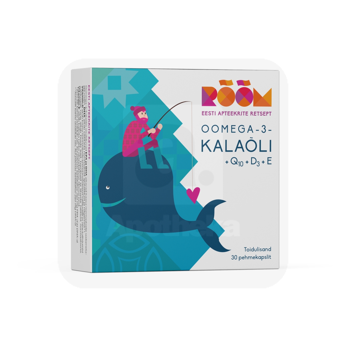 RÕÕM OOMEGA-3-KALAÕLI + Q10 + D3 + E KAPSLID N30 - Изображение товара