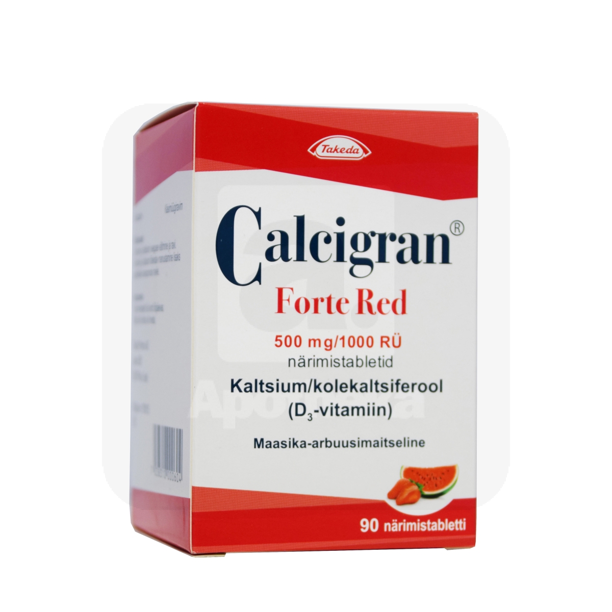 CALCIGRAN FORTE RED NÄRIMISTBL 500MG+1000RÜ N90 - Изображение товара