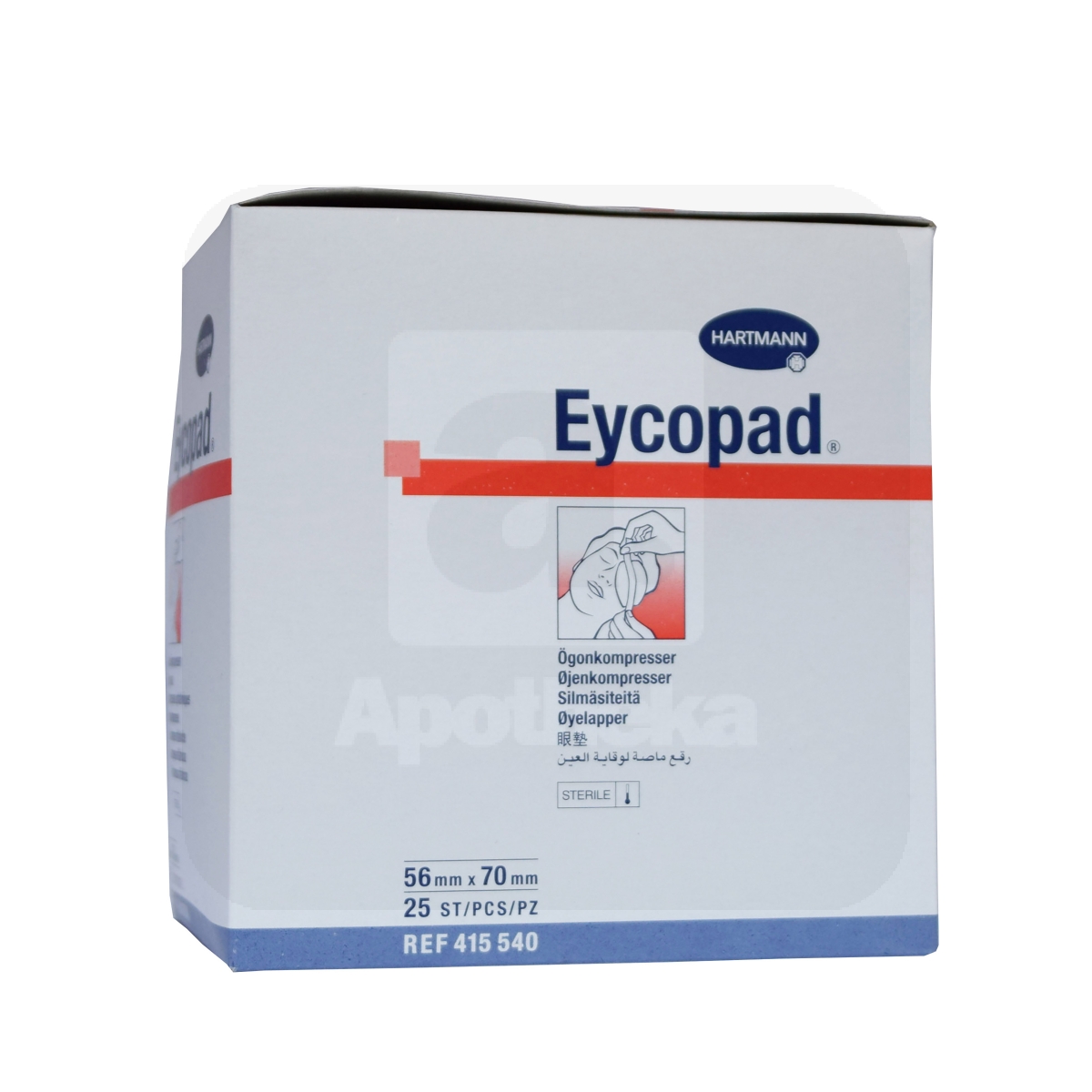 EYCOPAD SILMASIDE STERIILNE 56X70MM N25 /415540/ - Изображение товара