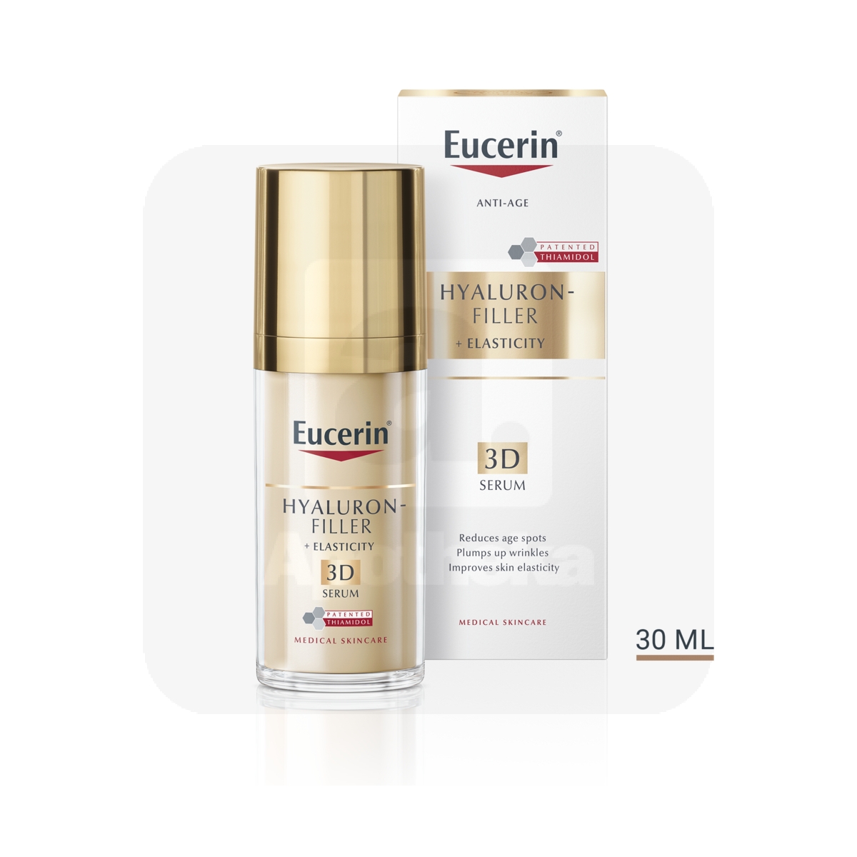 EUCERIN HYALURON FILLER+ELASTICITY 3D SEERUM 30ML - Изображение товара