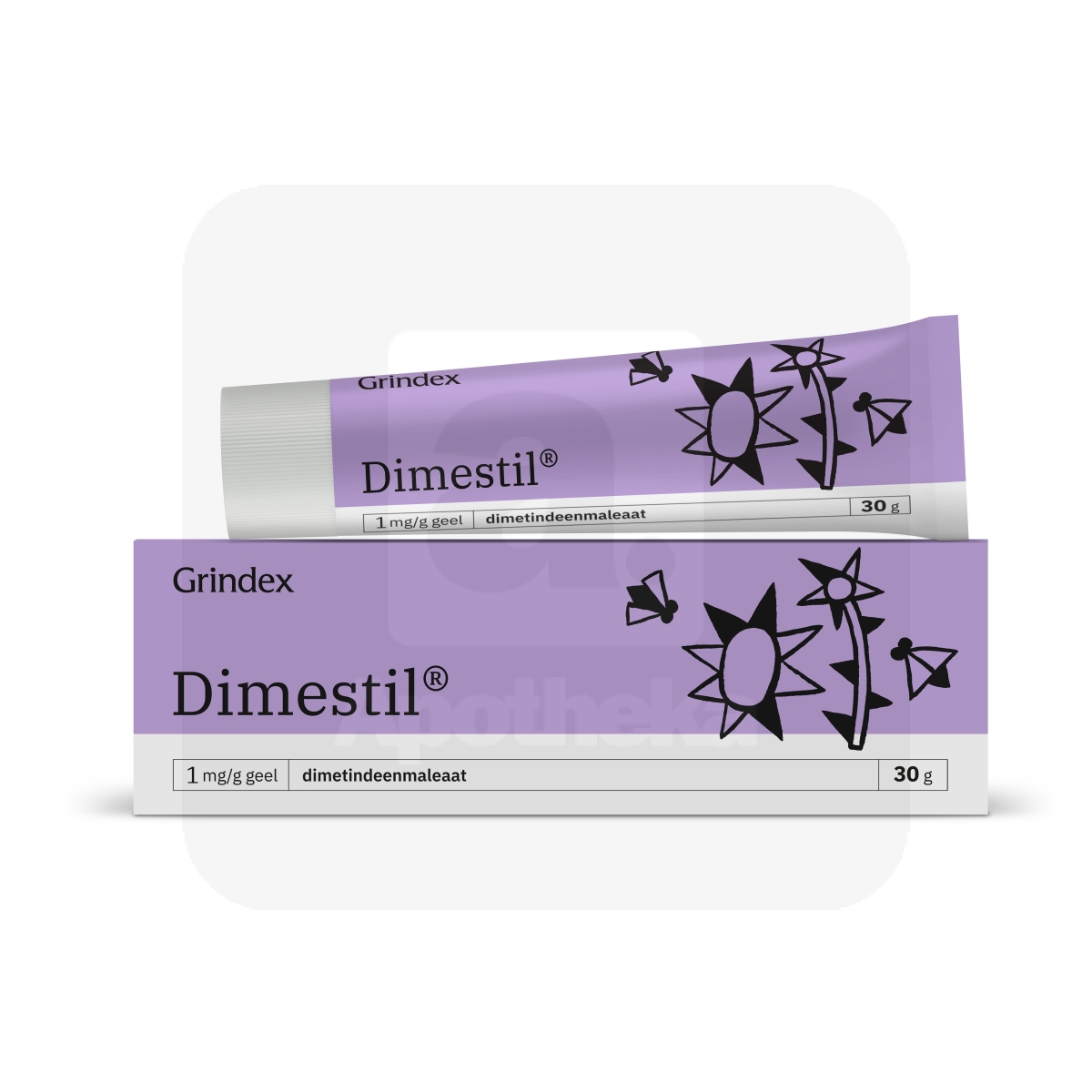 DIMESTIL GEEL 1MG/G 30G