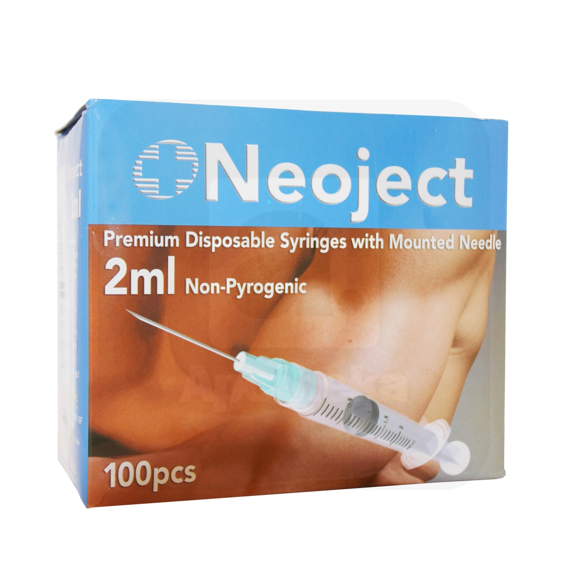 SÜSTAL NÕELAGA NEOJECT 2ML 3 OSALINE (23G) N100 /LUER LOCK/ - Изображение товара