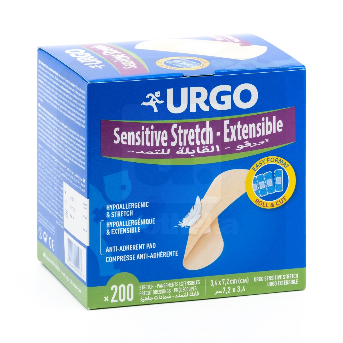 URGO PLAASTER SENSITIVE STRETCH (3,4X7,2CM) N200 - Изображение товара