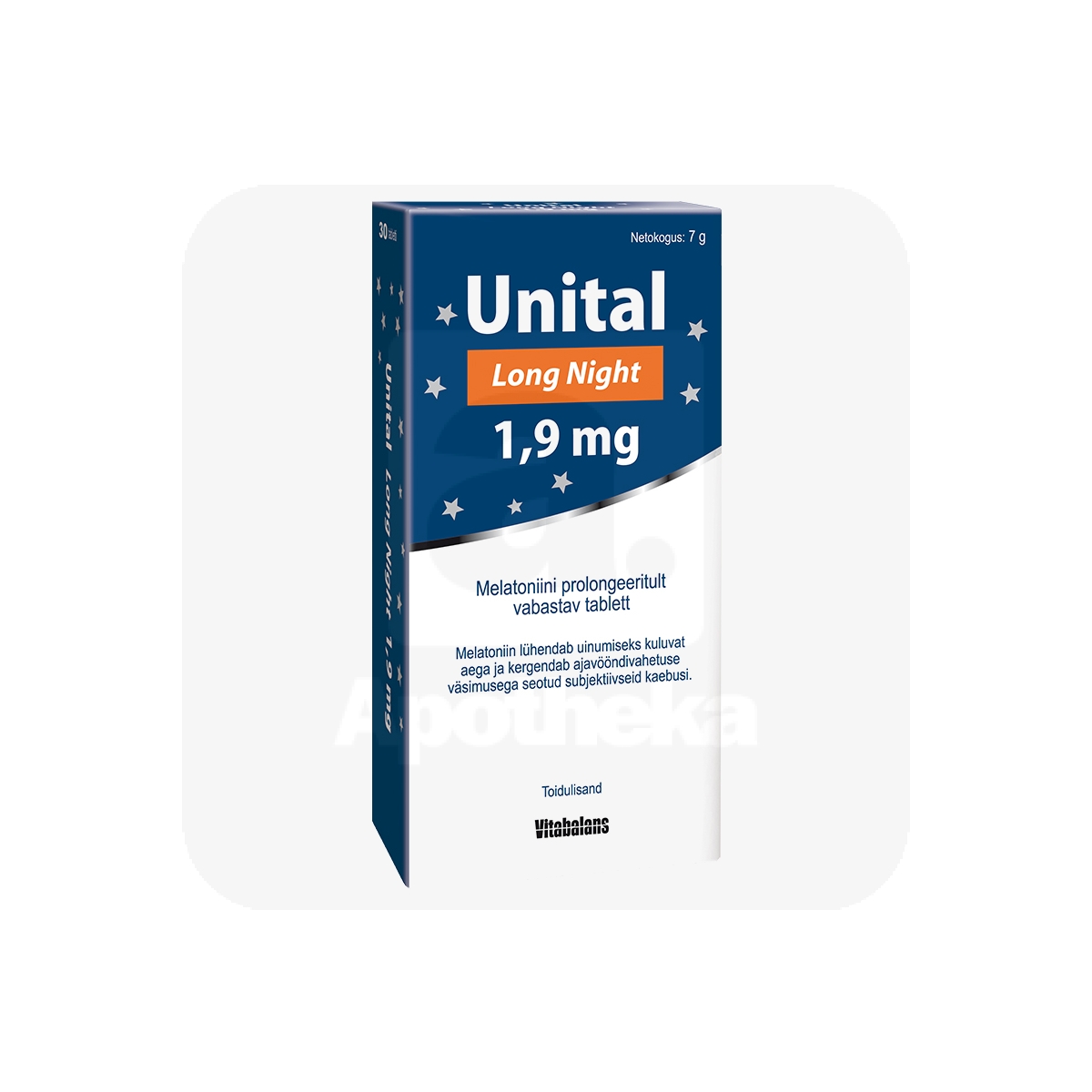 UNITAL LONG NIGHT PROLONG TBL 1,9MG N30 - Изображение товара