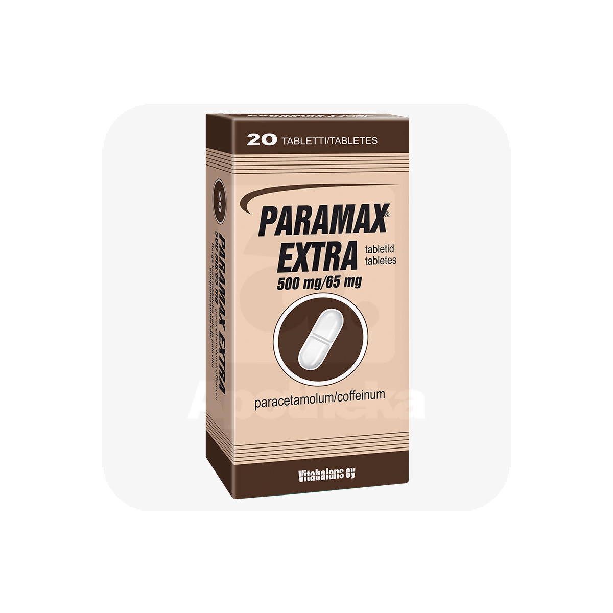 PARAMAX EXTRA TBL 500MG+65MG N20 - Изображение товара