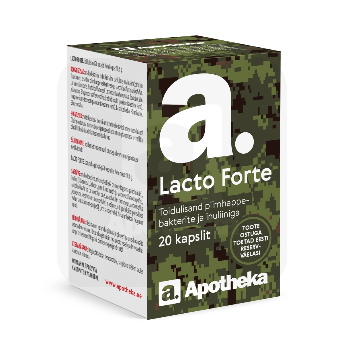 A. LACTO FORTE KAPSLID N20 - Изображение товара 1