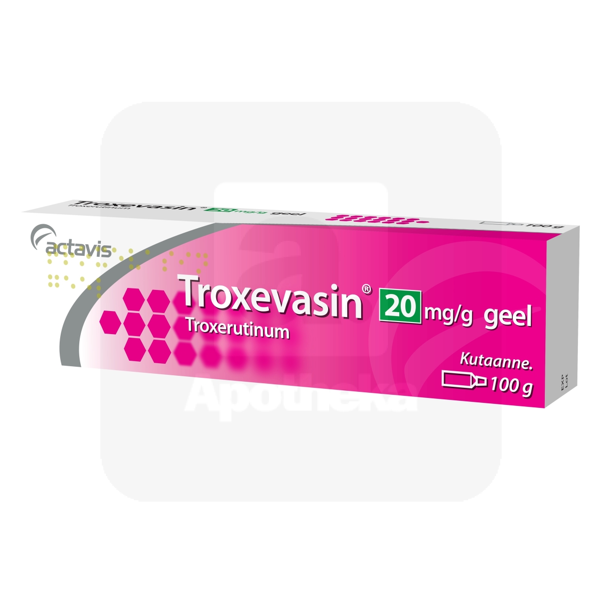 TROXEVASIN GEEL 20MG/G 100G