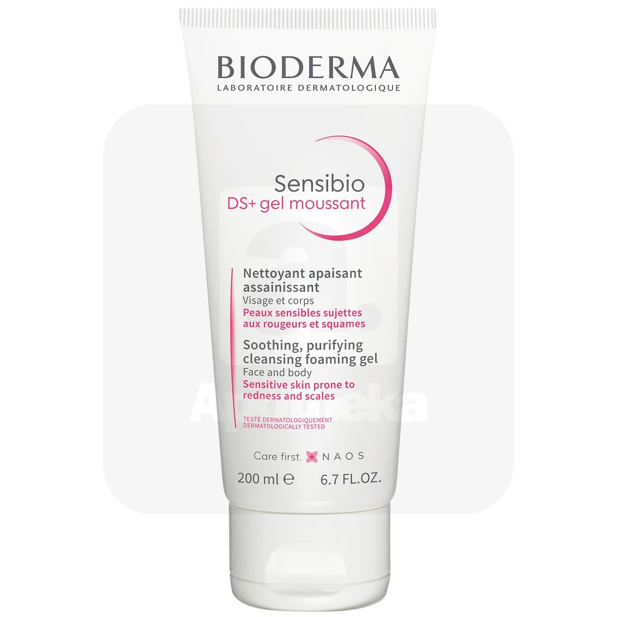 BIODERMA SENSIBIO DS+ PUHASTUSGEEL PUNETAVALE NAHALE 200ML - Изображение товара