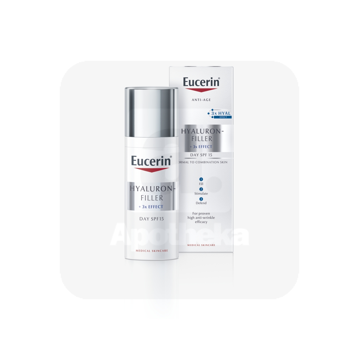 EUCERIN HYALURON-FILLER PÄEVAKREEM NORM. JA KOMB.NAHALE 50ML - Изображение товара