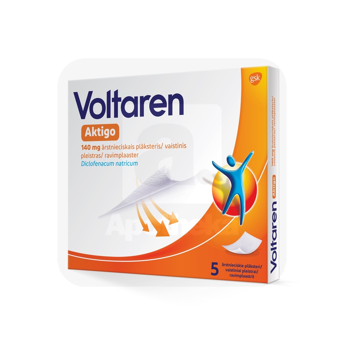 VOLTAREN AKTIGO RAVIMPLAASTER 140MG N5 - Изображение товара