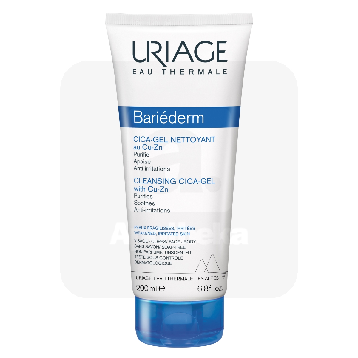 URIAGE BARIEDERM CICA PESUGEEL NÄOLE JA KEHALE TAASTAV 200ML - Изображение товара