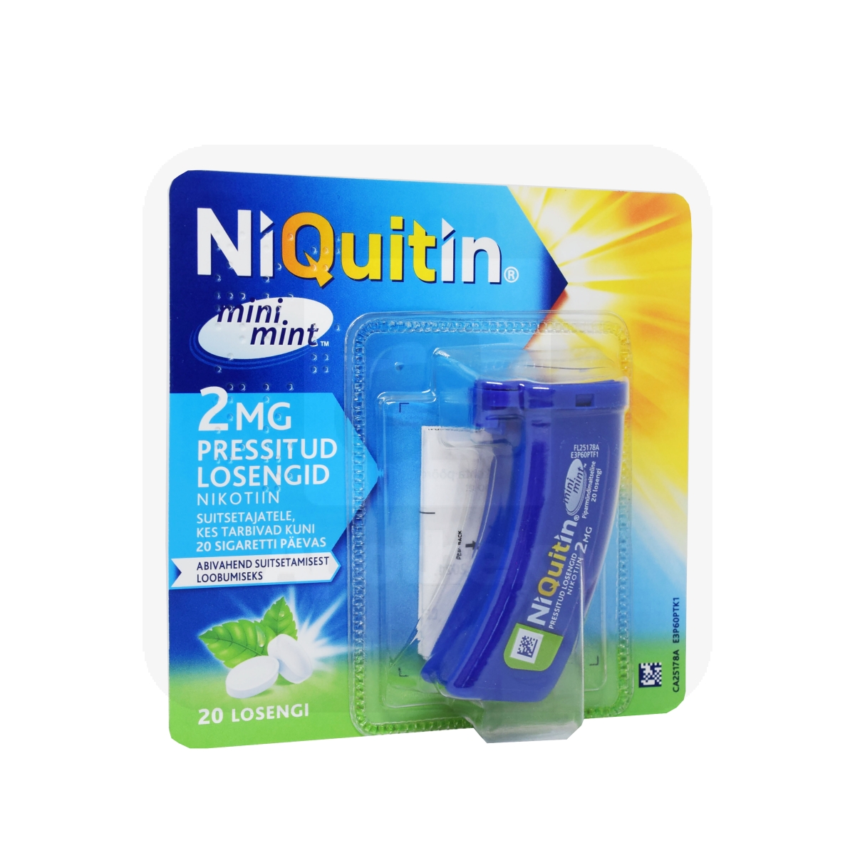 NIQUITIN MINI MINT LOSENG 2MG N20 - Изображение товара