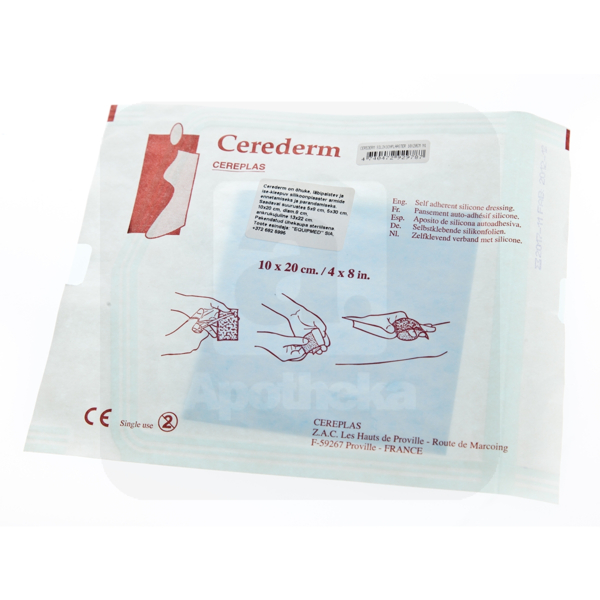 CEREDERM SILIKOONPLAASTER 10X20CM N1 - Изображение товара