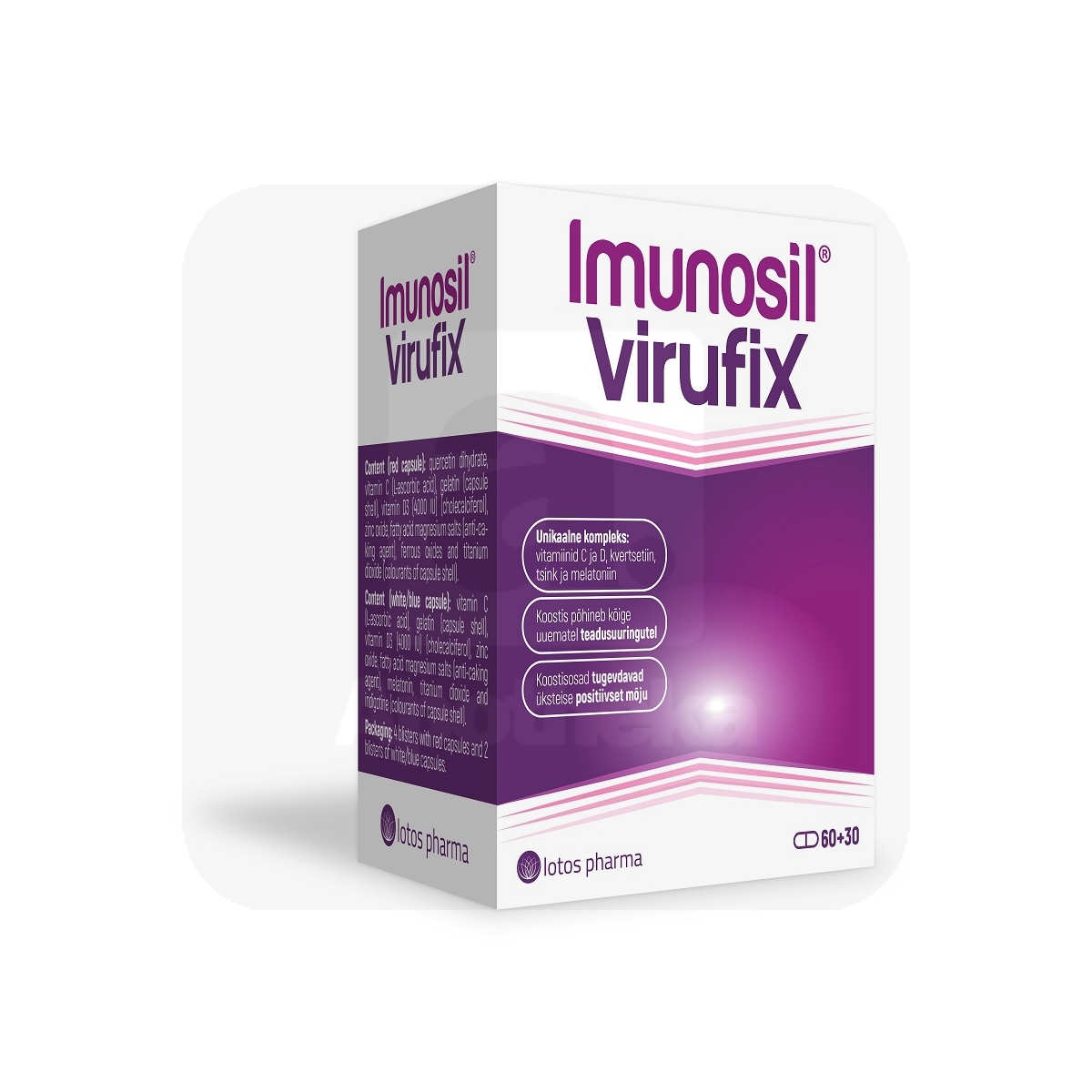 IMUNOSIL VIRUFIX KAPSLID N60+N30 - Изображение товара