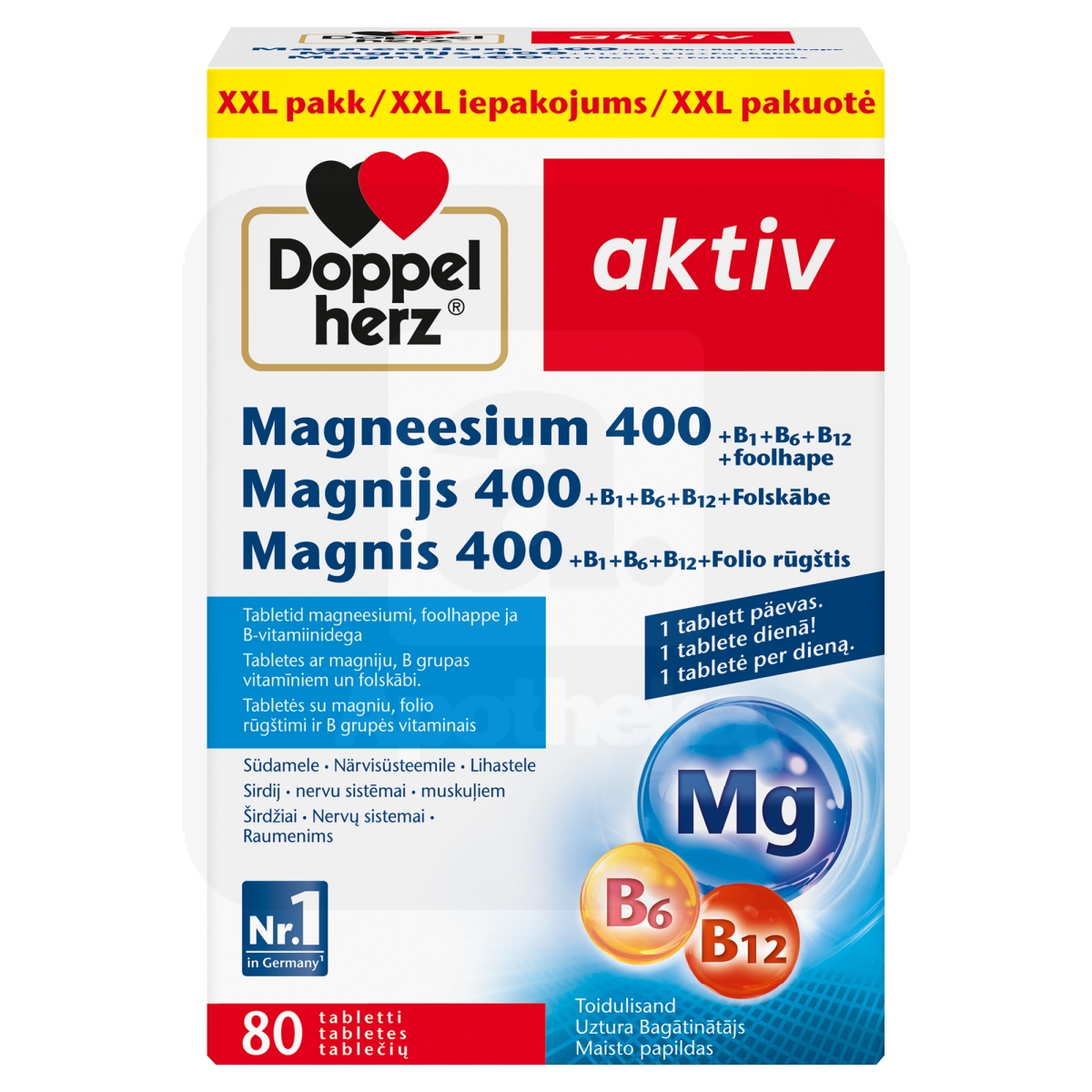 DOPPELHERZ AKTIV MAGNEESIUM XXL TBL N80 - Изображение товара