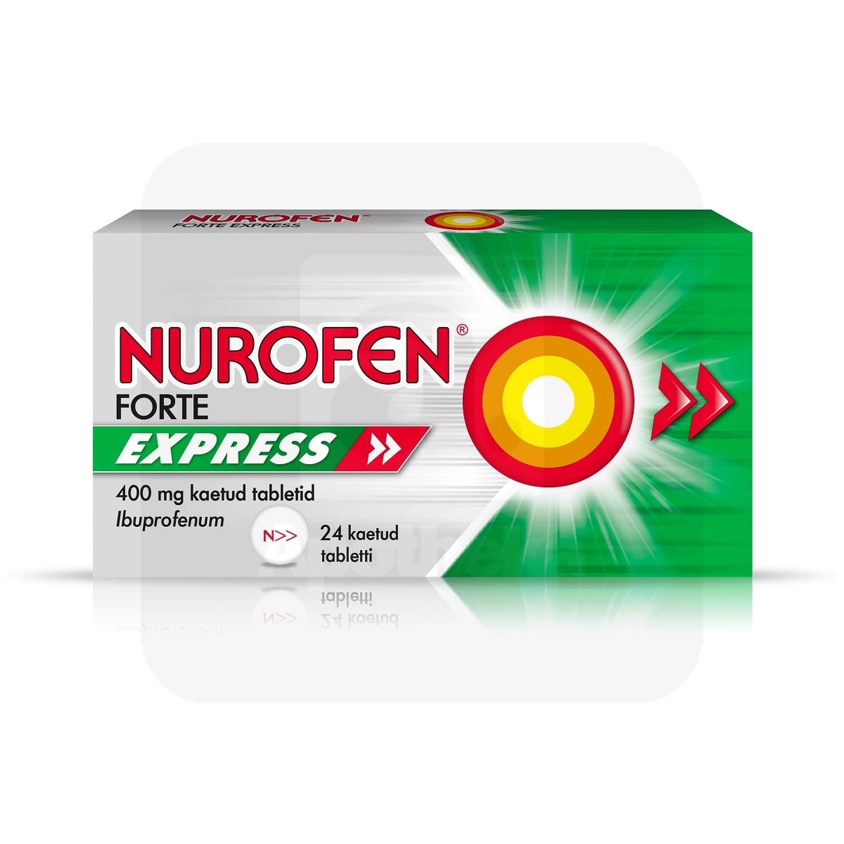 NUROFEN FORTE EXPRESS KAETUD TBL 400MG N24 - Изображение товара