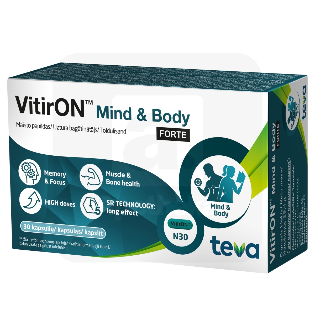 VITIRON MIND&BODY FORTE KAPSLID N30 - Изображение товара