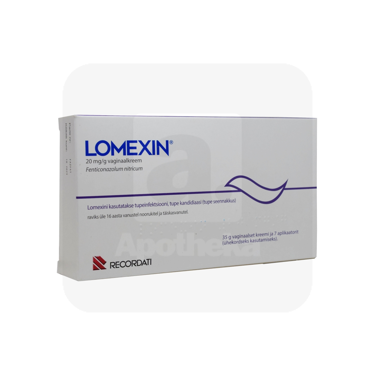 LOMEXIN VAGINAALKREEM 20MG/G 35G N1 - Изображение товара