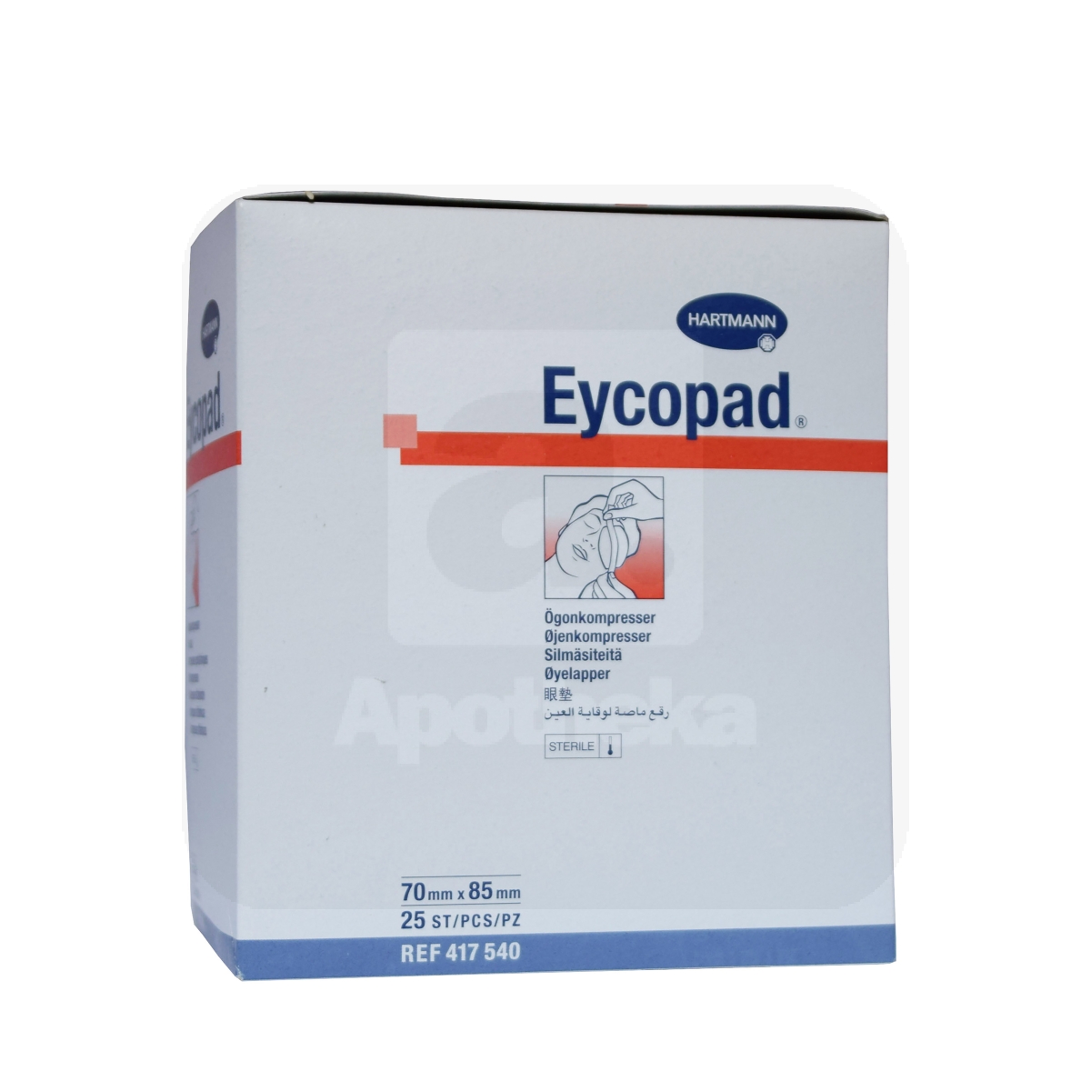 EYCOPAD SILMASIDE STERIILNE 70X85MM N25 /417540/ - Изображение товара