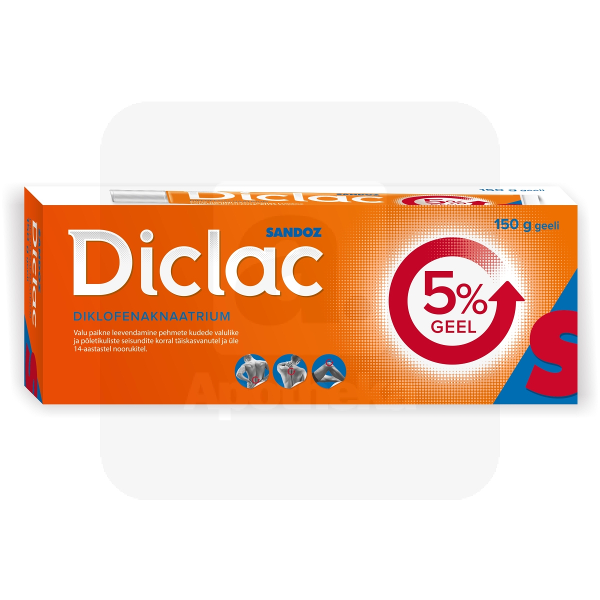 DICLAC 5% GEEL 50MG/G 150G