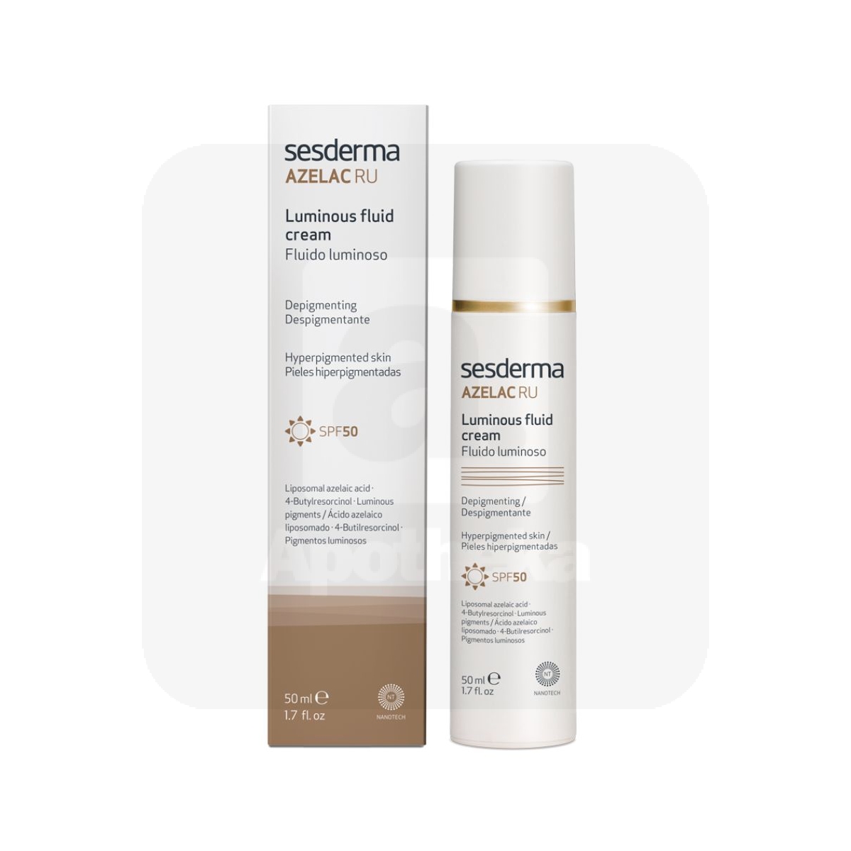 SESDERMA AZELAC RU EMULSIOON-KREEM DEPIGMENTEERIV SPF50 50ML