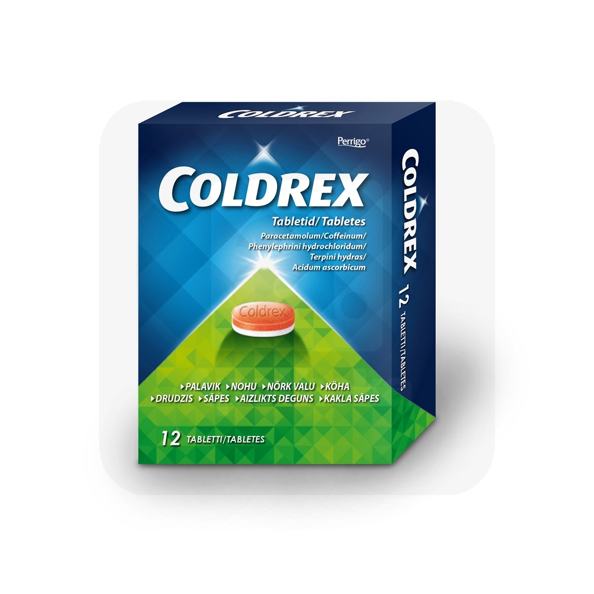 COLDREX TBL 500MG+5MG+20MG+30MG+25MG N12 - Изображение товара