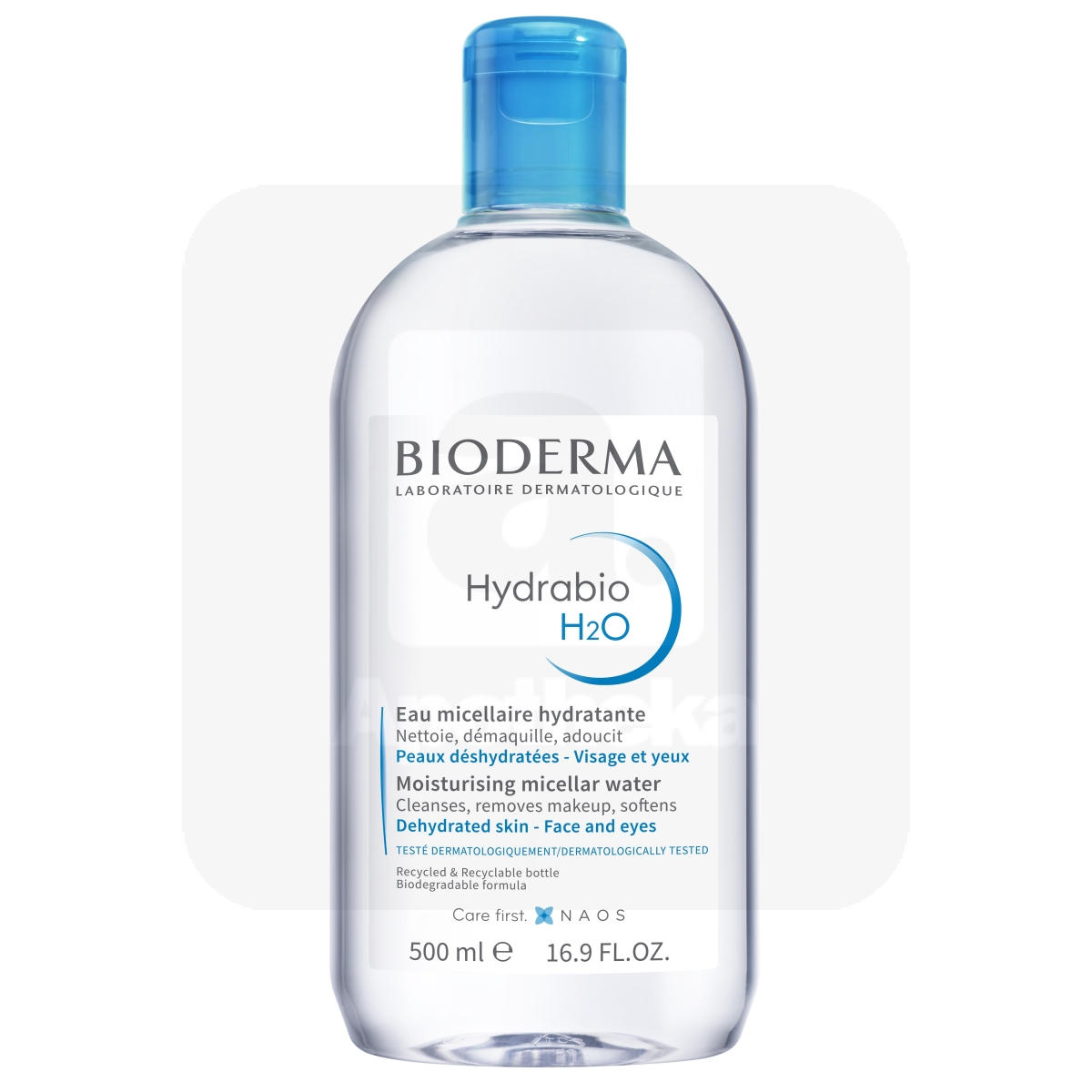 BIODERMA HYDRABIO H2O MITSELLAARVESI 500ML - Изображение товара