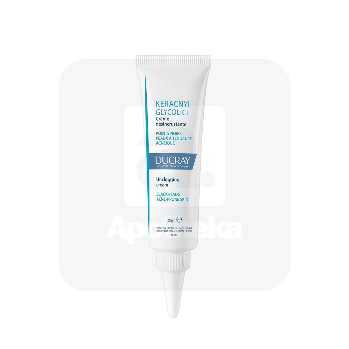 DUCRAY KERACNYL GLYCOLIC KREEM PROBLEEMSELE NAHALE 30ML - Изображение товара