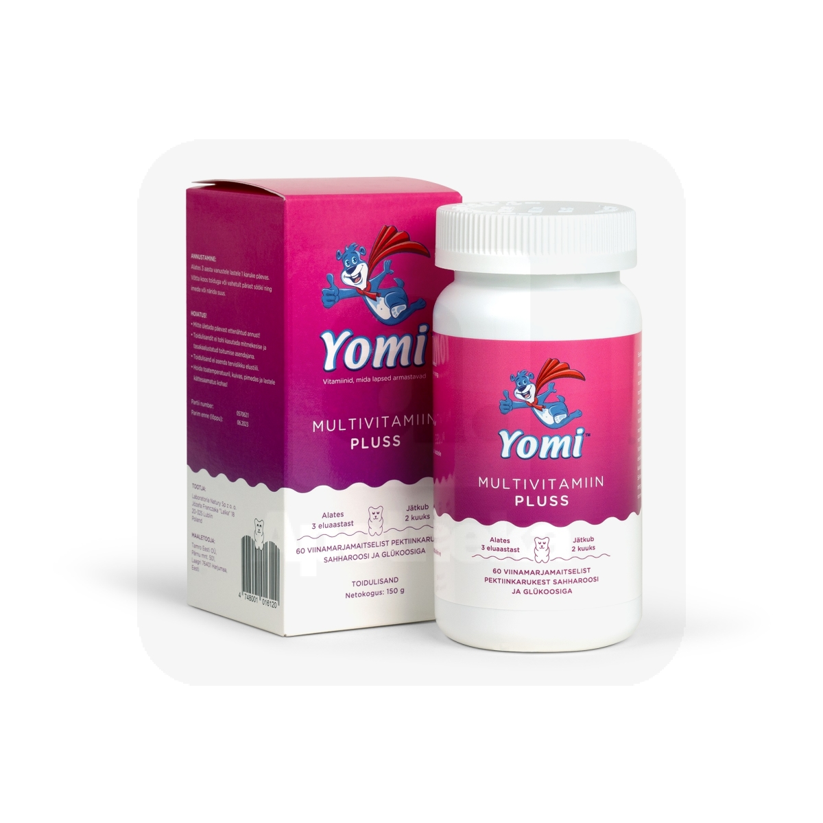 YOMI MULTIVITAMIIN PLUSS KARUKE N60 - Изображение товара