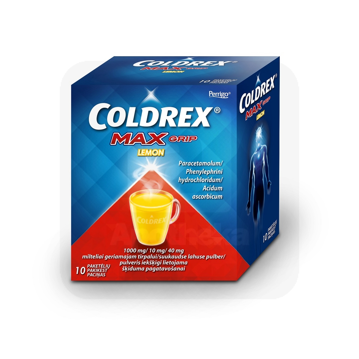 COLDREX MAXGRIP LEMON 1000+10+40MG N10 SUUKAUDSE LAH PULBER