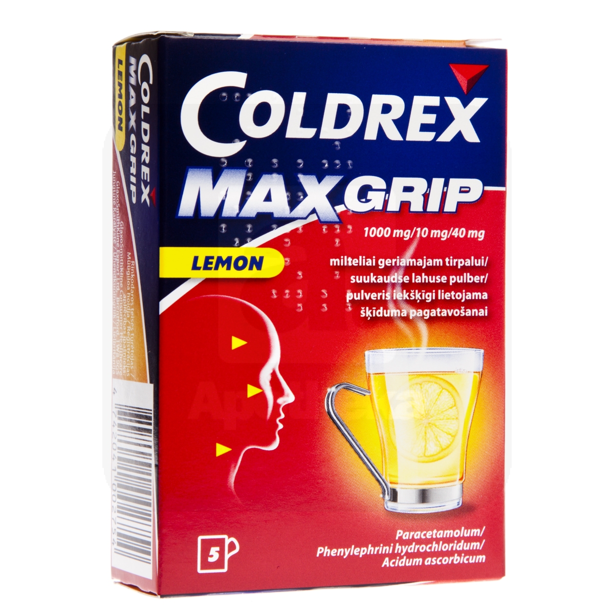 COLDREX MAXGRIP LEMON 1000+10+40MG N5 SUUKAUDSE LAH PULBER