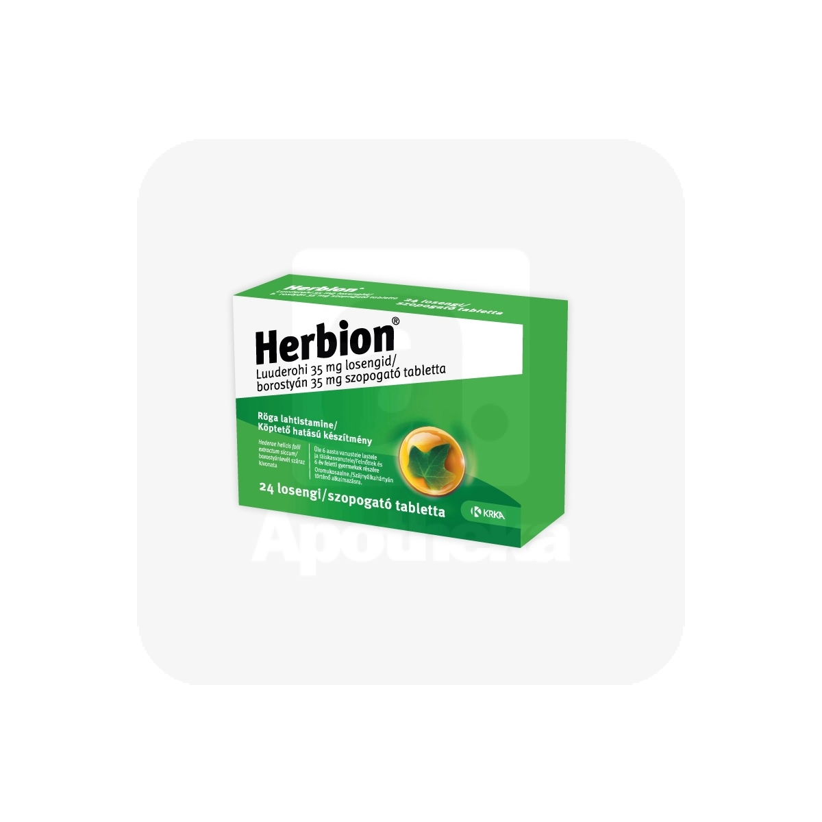 HERBION LUUDEROHI LOSENG 35MG N24 - Изображение товара