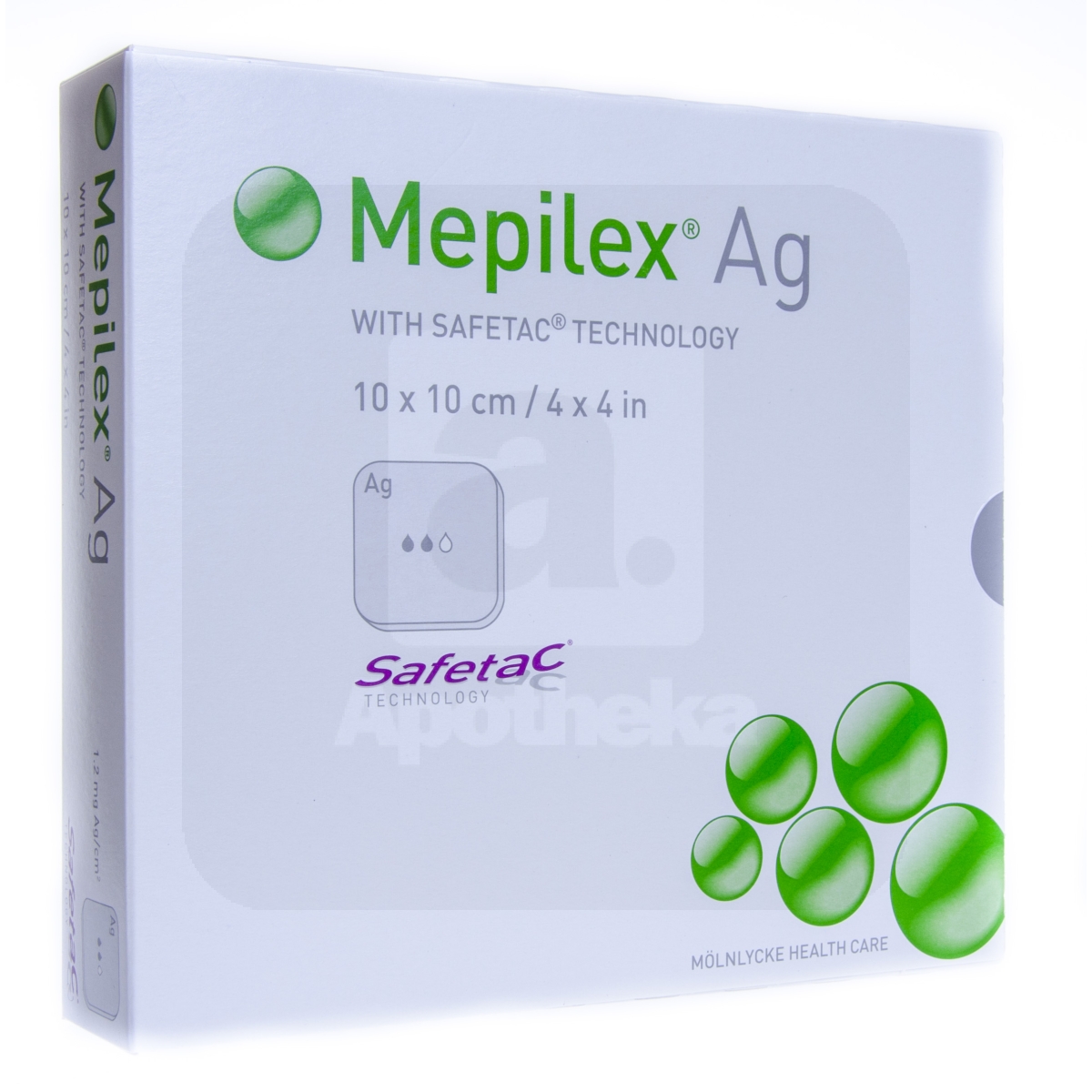 MEPILEX AG HAAVAPADI SILIKOONIGA 10X10CM N5