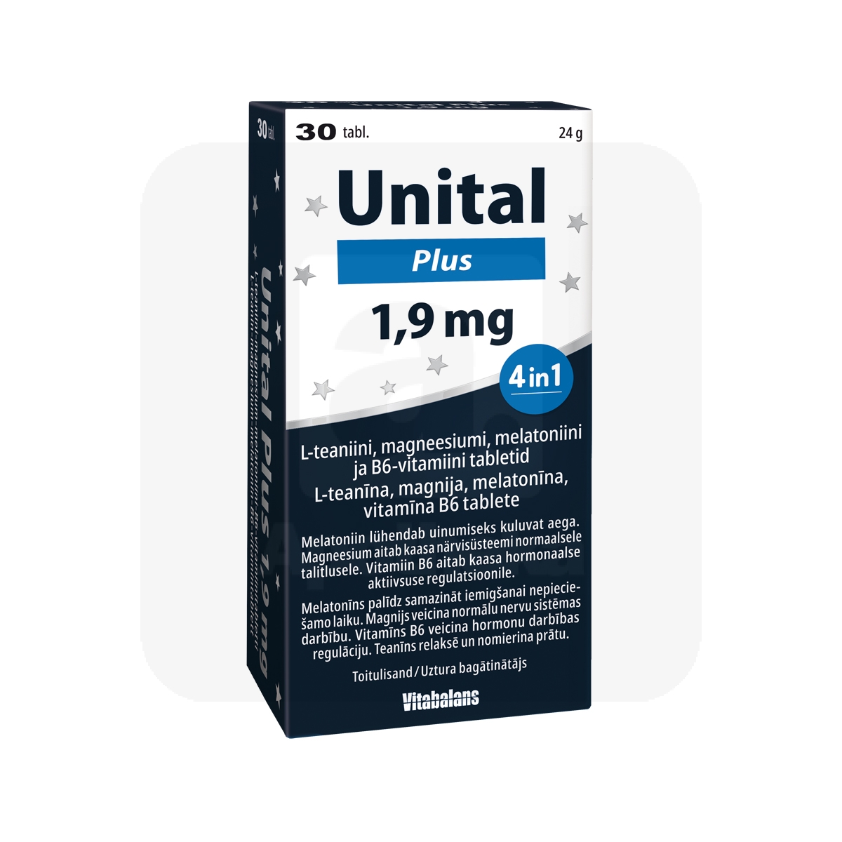 UNITAL PLUS 4IN1 TBL 1,9MG N30