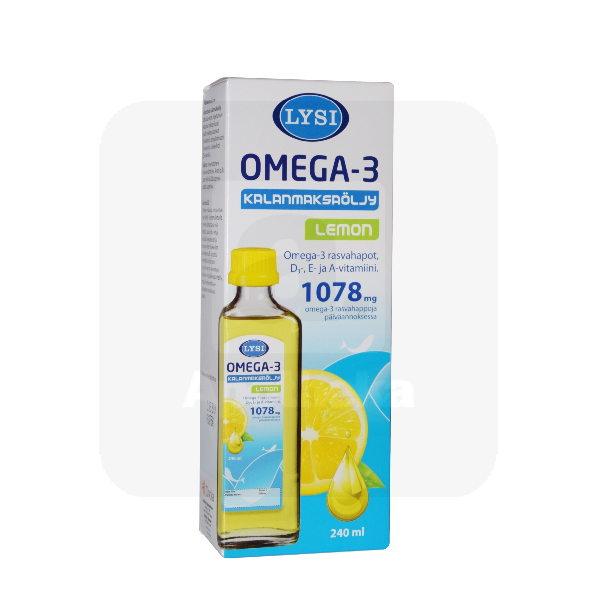 LYSI OMEGA-3 KALAMAKSAÕLI SIDRUNIMAITSELINE 240ML - Изображение товара