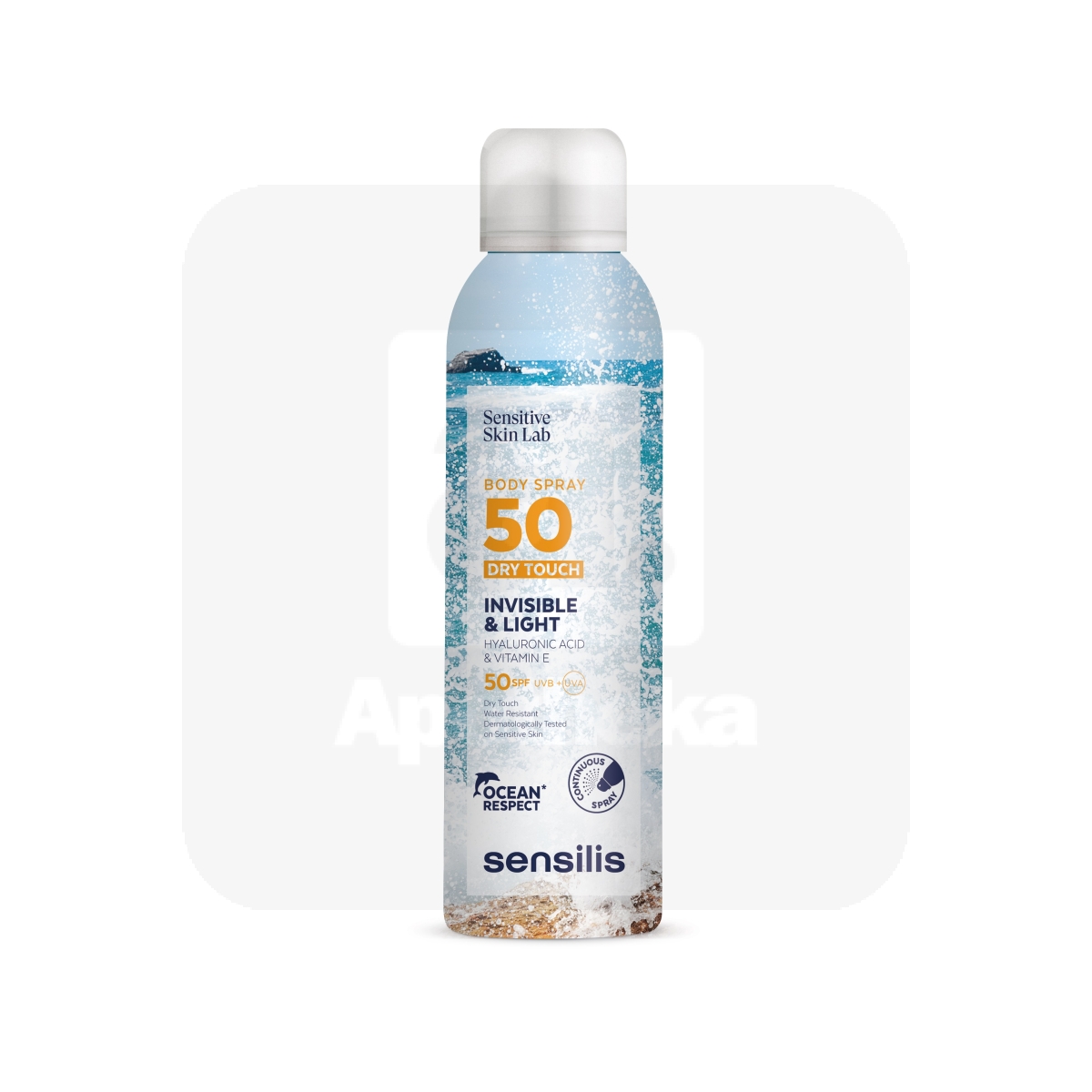 SENSILIS PÄIKESEKAITSESPREI KEHALE TUNDLIK NAHK SPF 50+ 200ML