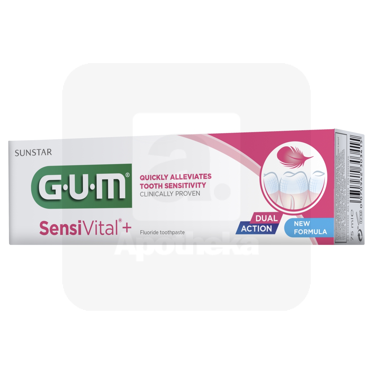 GUM HAMBAPASTA-GEEL SENSIVITAL+ TUNDLIKELE HAMMASTELE 75ML - Изображение товара