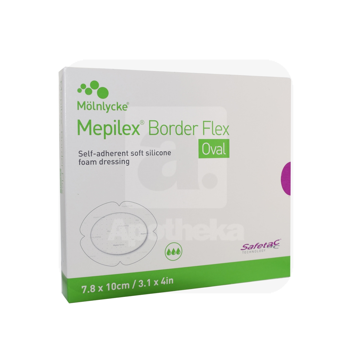 MEPILEX BORDER FLEX 7,8CMX10CM OVAL N5 STER - Изображение товара