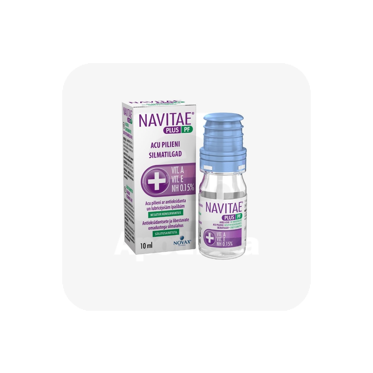 NAVITAE PLUS PF SILMATILGAD SÄILITUSAINETA 10ML