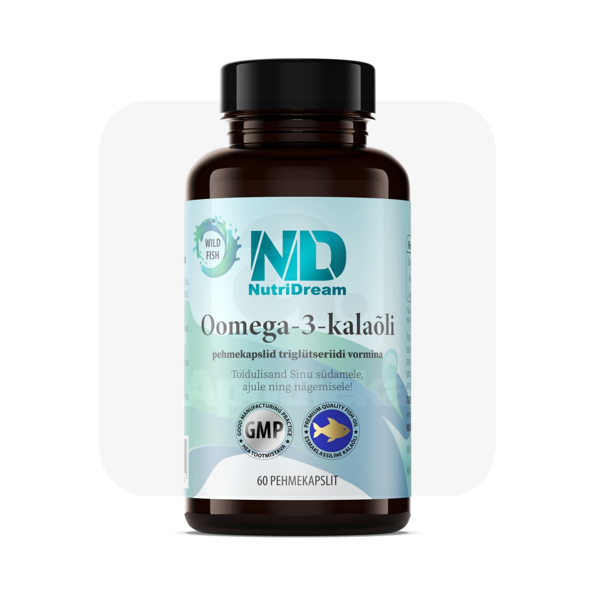 NUTRIDREAM OOMEGA-3 KALAÕLI PEHMEKAPSLID N60