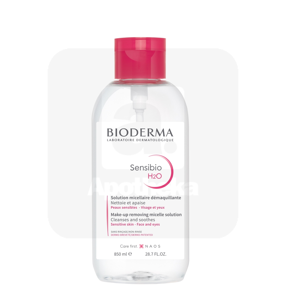 BIODERMA SENSIBIO H2O MITSELLAARVESI TUNDLIKULE NAHALE 850ML