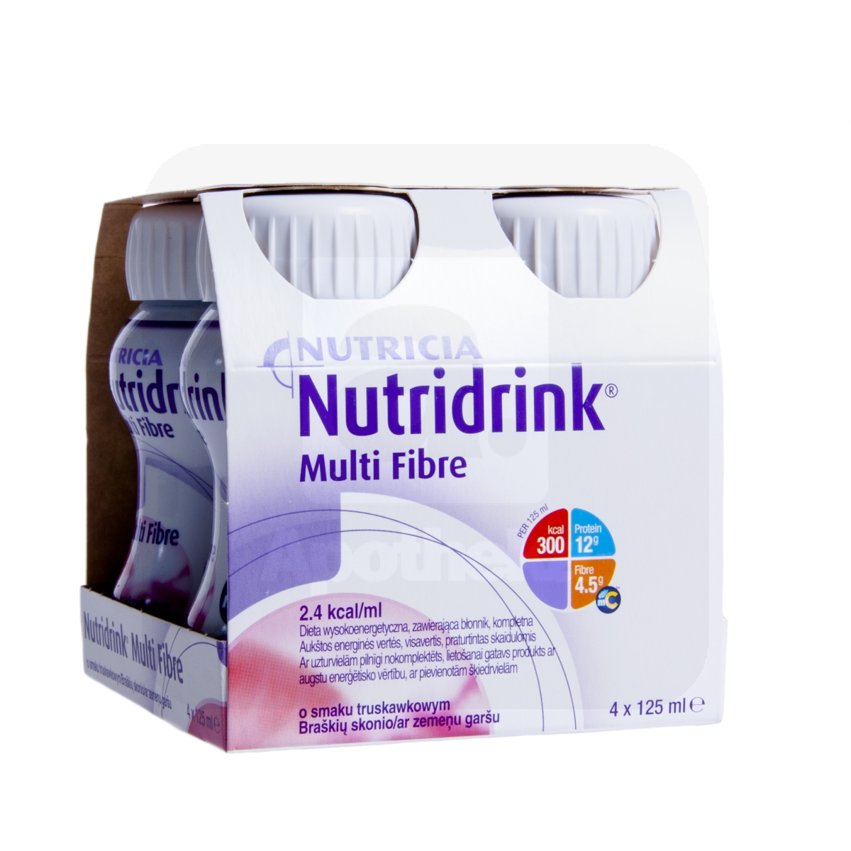 NUTRIDRINK MULTI FIBRE KIUDAINEGA 125ML N4 MAASIKAS - Изображение товара