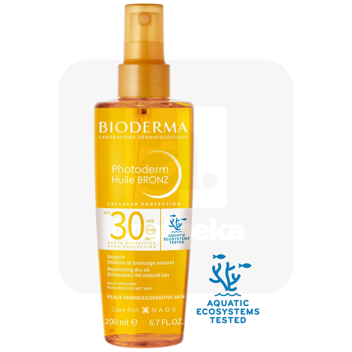 BIODERMA PHOTODERM HUILEBRONZ PÄEVITUSÕLI SPREI SPF30 200ML - Изображение товара