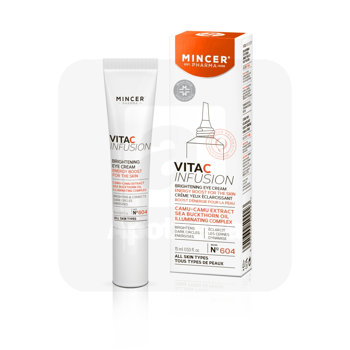 MINCER PHARMA VITA C SILMAKREEM TUMEDATELE SILMAALUSTELE 15ML - Изображение товара