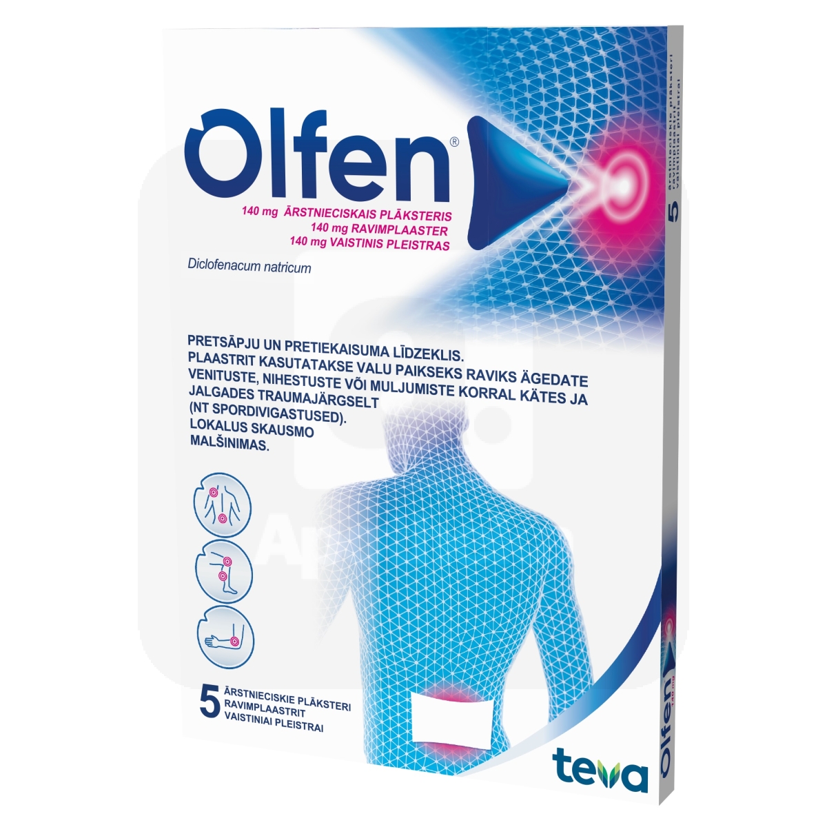 OLFEN RAVIMPLAASTER 140MG N5 - Изображение товара